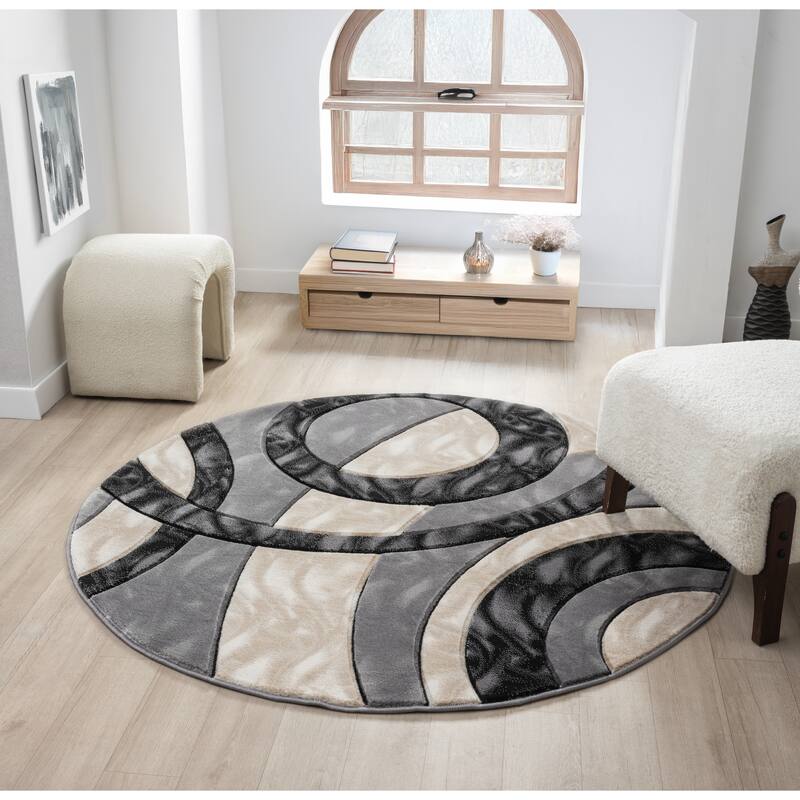 Orelsi Collection Abstract Area Rug