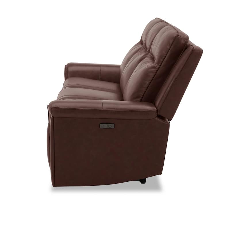 Liberty Furniture Avery Power Reclining Sofa Couch Cognac Leather - Width 88'' x Dept 39'' x Height 41''