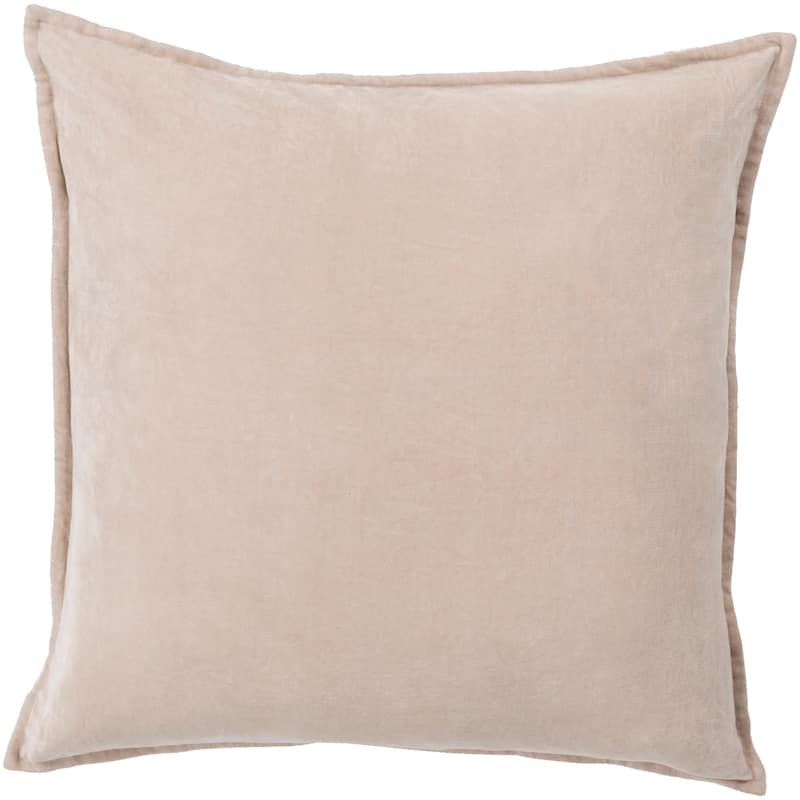 Artistic Weavers Harrell Solid Velvet 22-inch Throw Pillow - Polyester - Taupe