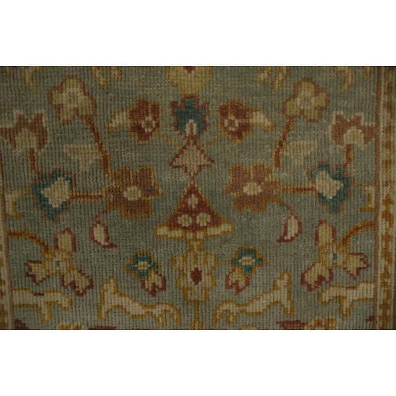 Hand Knotted Oriental 100% Wool Carpet Traditional All-Over Navy Blue & Blues Ziegler Area Rug - 3' 2'' X 2' 0''