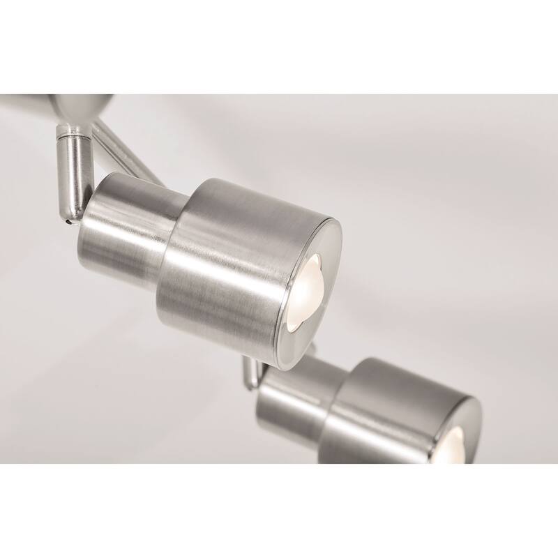 Chappelle 1-light ADA Satin Nickel LED Fixed Rail, Satin Nickel Steel Shade - Satin Nickel