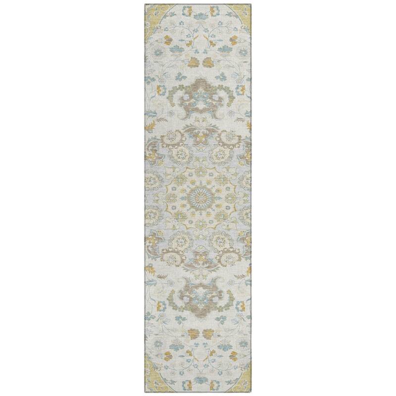 Machine Washable Indoor/ Outdoor Global Eckley Chantille Rug