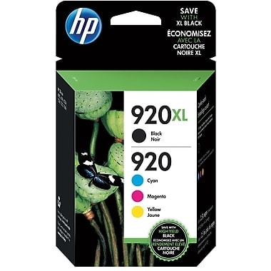 HP 920 Standard CMY/920XL High Yield Black Multi-pack 4 -pack N9H61FN - Multi-color. Opens flyout.