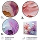 preview thumbnail 3 of 6, Designart "Whirling Dreamscape" Abstract Spirals Metal Wall Art Print Living Room