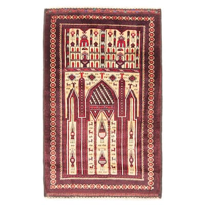 Teimani Beige Rug 2'11" x 4'9" - 2'11 x 4'9