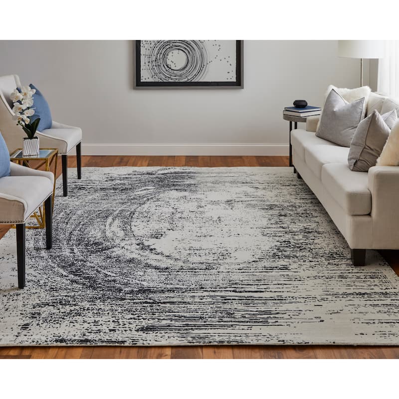 Grand Bazaar Eshwar Hand Woven Abstract Modern Area Rug