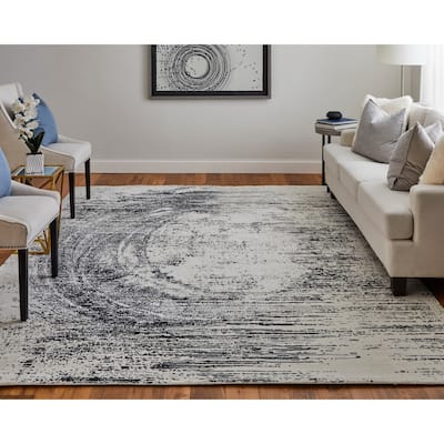 Eshwar R8928 Abstract Modern Area Rug
