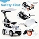 preview thumbnail 26 of 28, Gymax 3-in-1 Sliding Walker w/ Adjustable Canopy Horn Music & Light