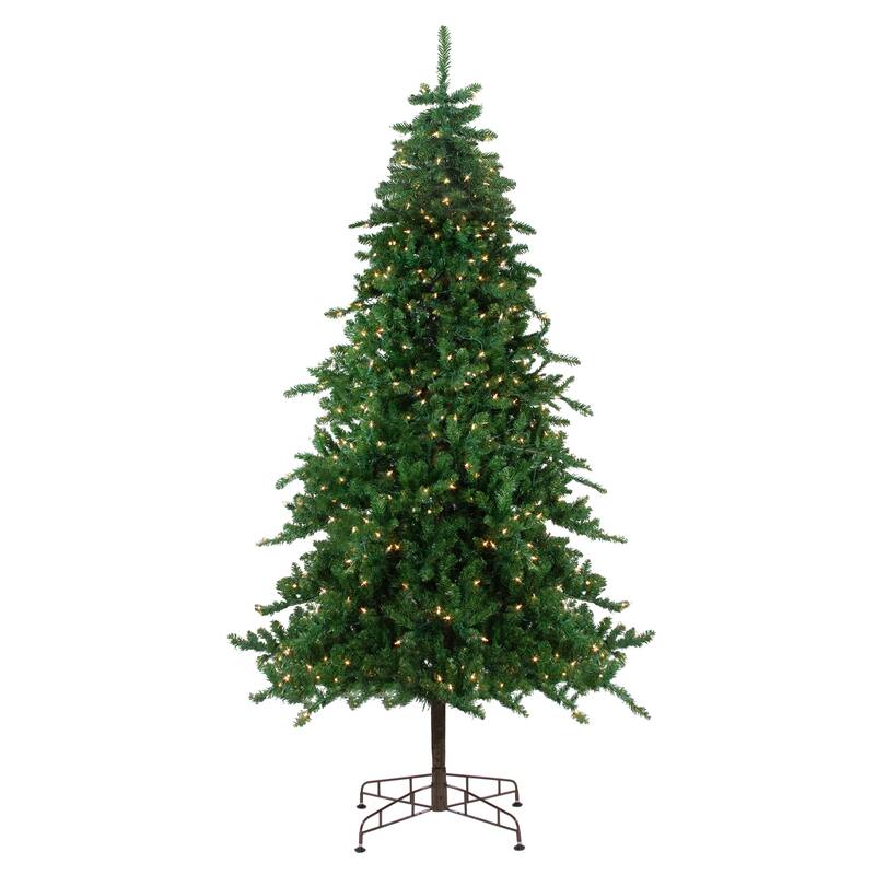 9' Pre-Lit Medium Eden Spruce Artificial Christmas Tree - Clear Lights - 9 Foot