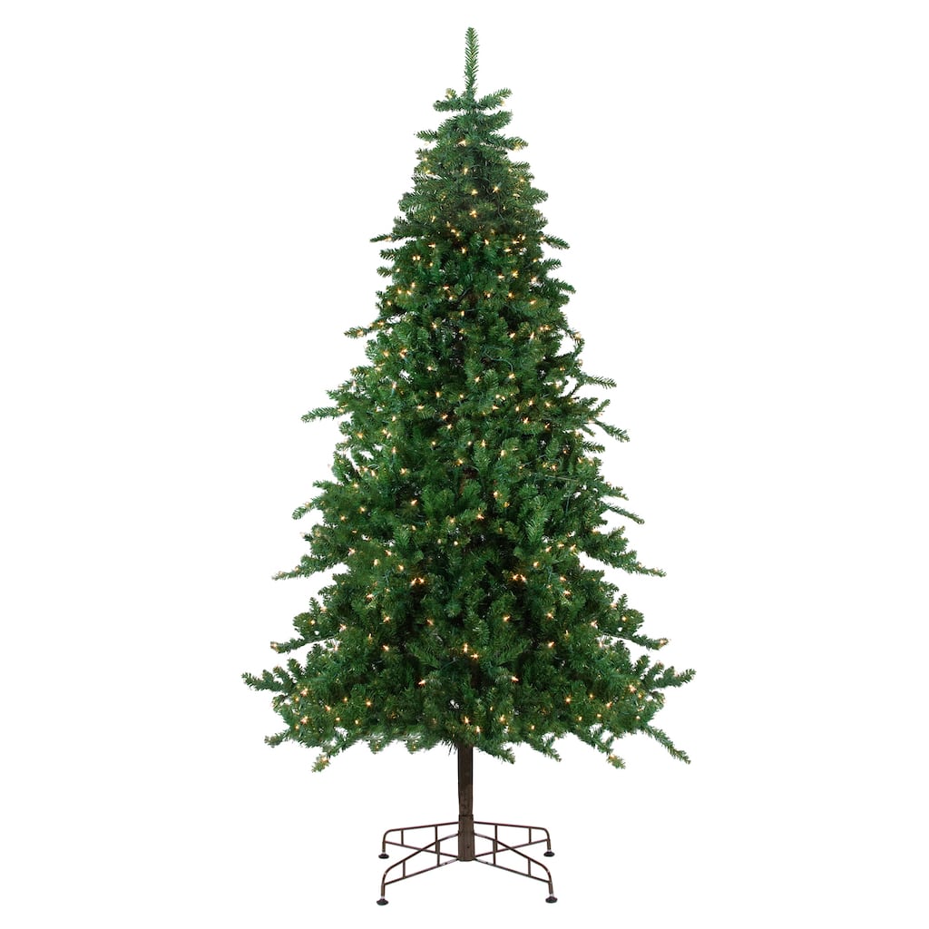 9' Pre-Lit Medium Eden Spruce Artificial Christmas Tree - Clear Lights - 9 Foot
