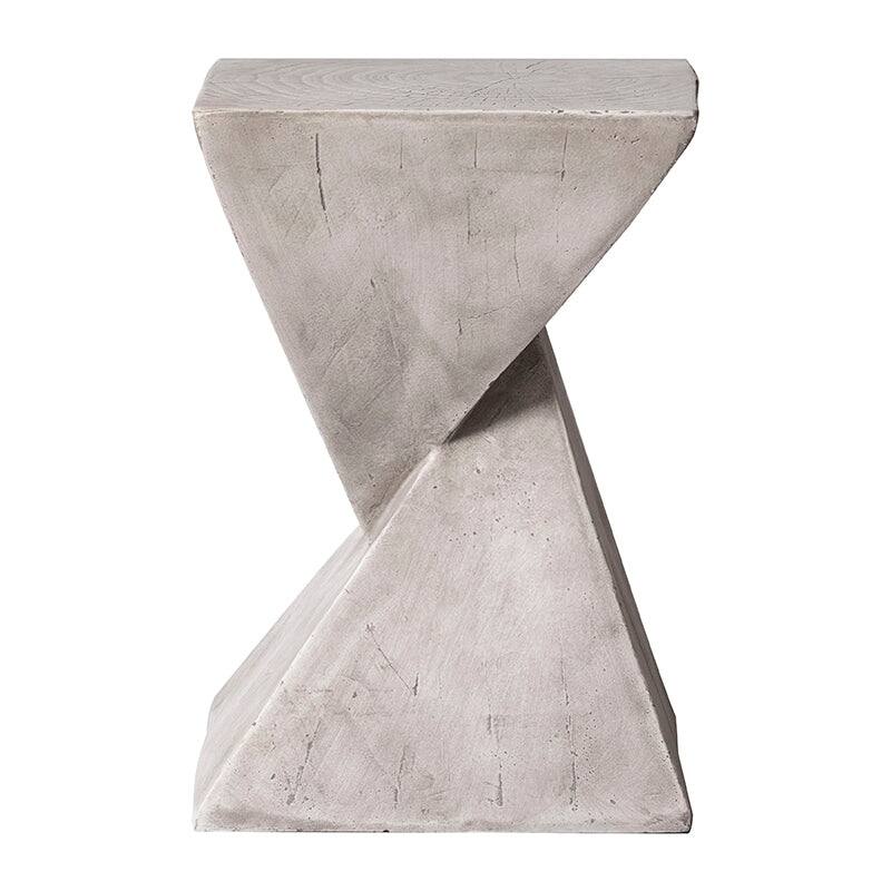 13-Inch Square Side Table in Fiberstone Modern Accent Side Table for Indoor and Outdoor Glint Series