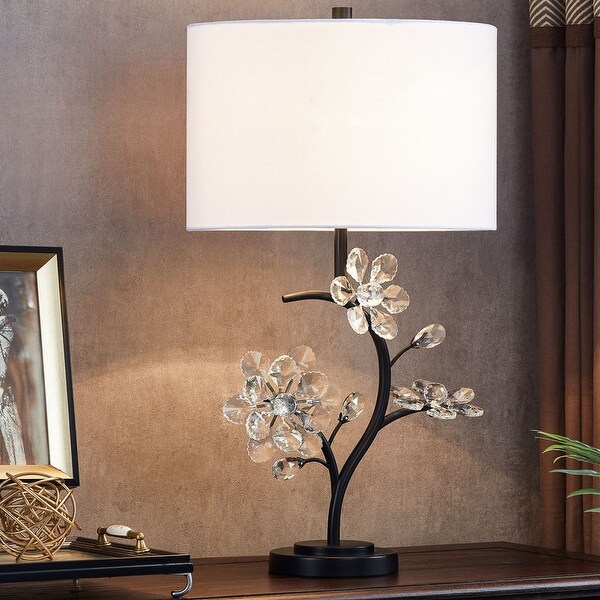 Black flower lamp on sale