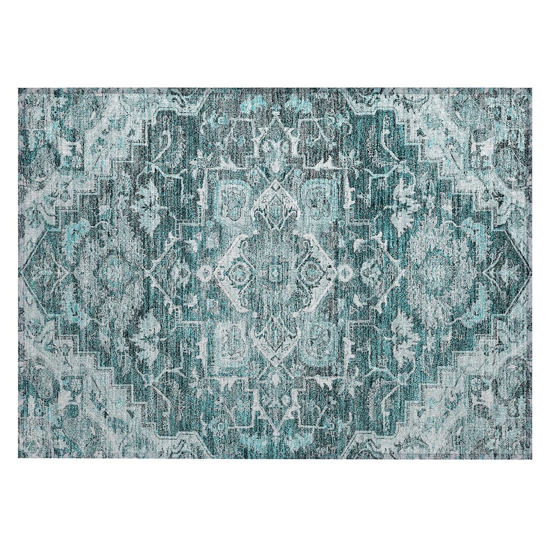 Machine Washable Indoor/ Outdoor Chantille Traditional Boho Rug