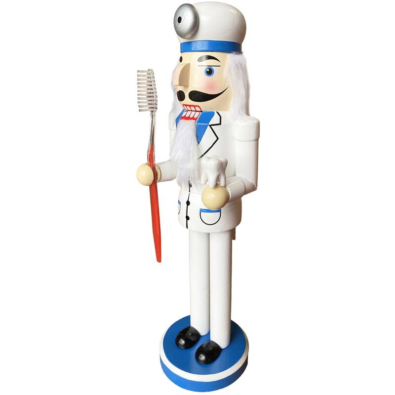 14 inch Dentist Nutcracker - white