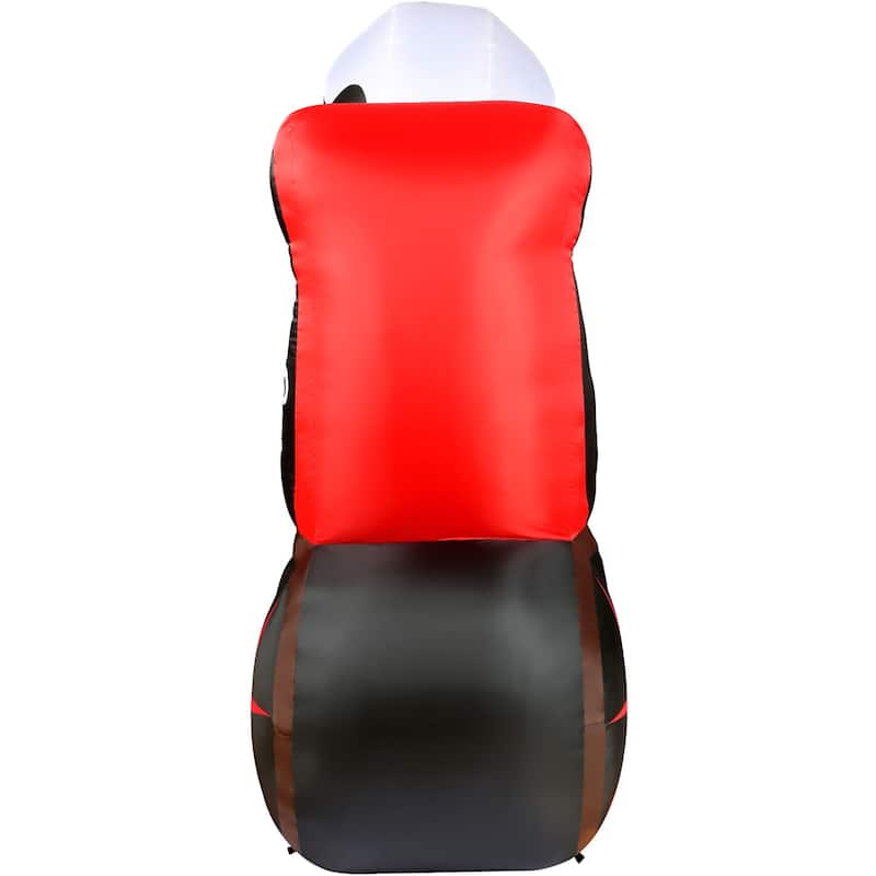 Haunted Hill Farm 6-Ft.Tall Pre-Lit Inflatable Skull Carriage