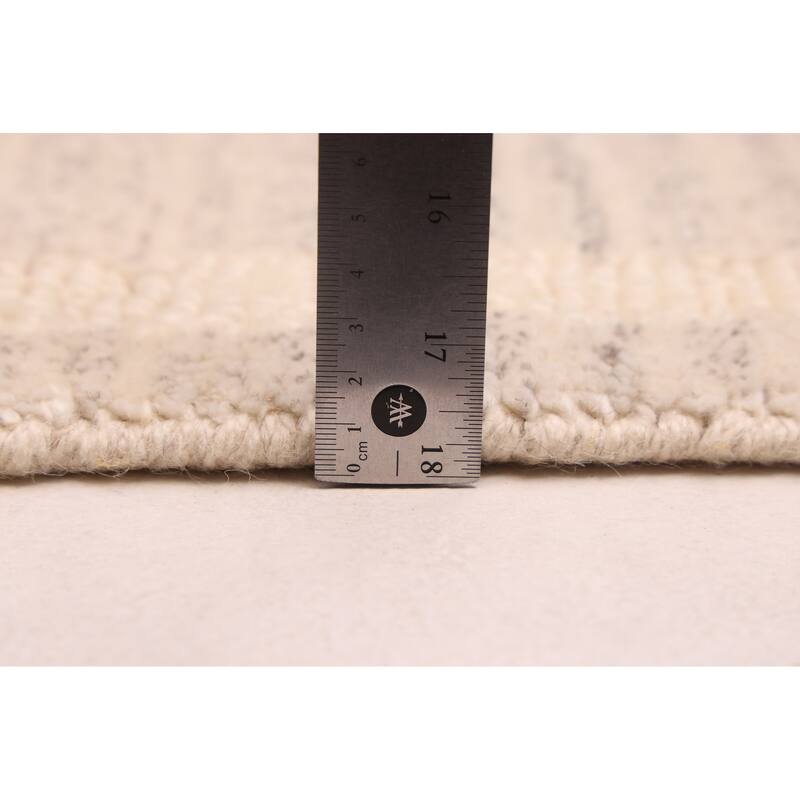 ECARPETGALLERY Hand-knotted Opulence Light Grey Wool Rug - 8'0 x 9'10