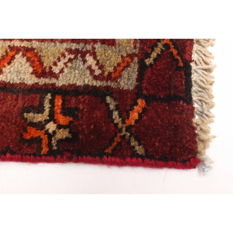 ECARPETGALLERY Hand-knotted Konya Anatolian Red Wool Rug - 3'3 x 9'5