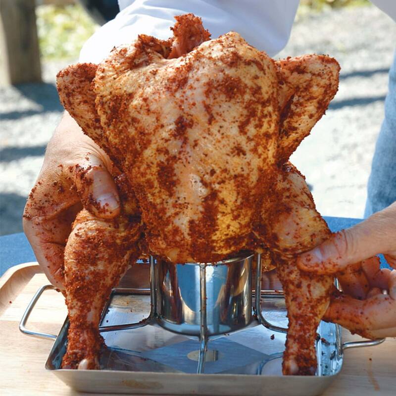Steven Raichlen Signature Series Beer Can Chicken Roaster Rack