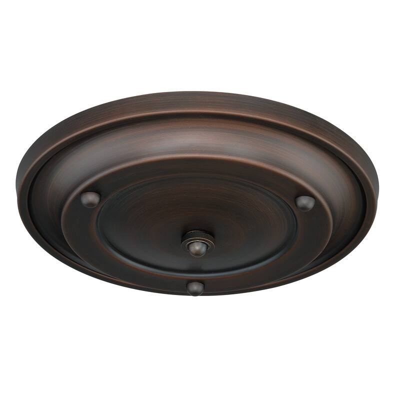 12.75 inch Bronze Canopy Kit for Up to 4 Mini Pendant Lights - Venetian Bronze - 12.75-in W x 2.5-in H x 12.75-in D - Venetian Bronze - 12.75-in W x 2.5-in H x 12.75-in D