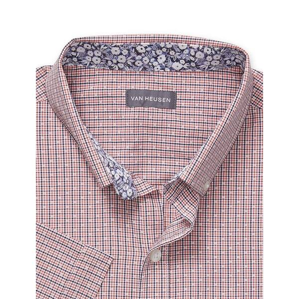 Shop Van Heusen Men S Slim Fit Never Tuck Short Sleeve Spiced
