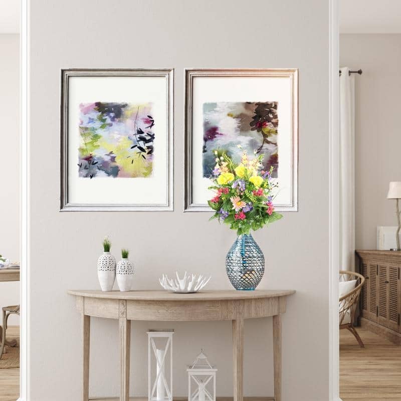 Artificial Dahlia, Morning Glory 30 Stems Decoration Arrangement, - 8'6" x 13'