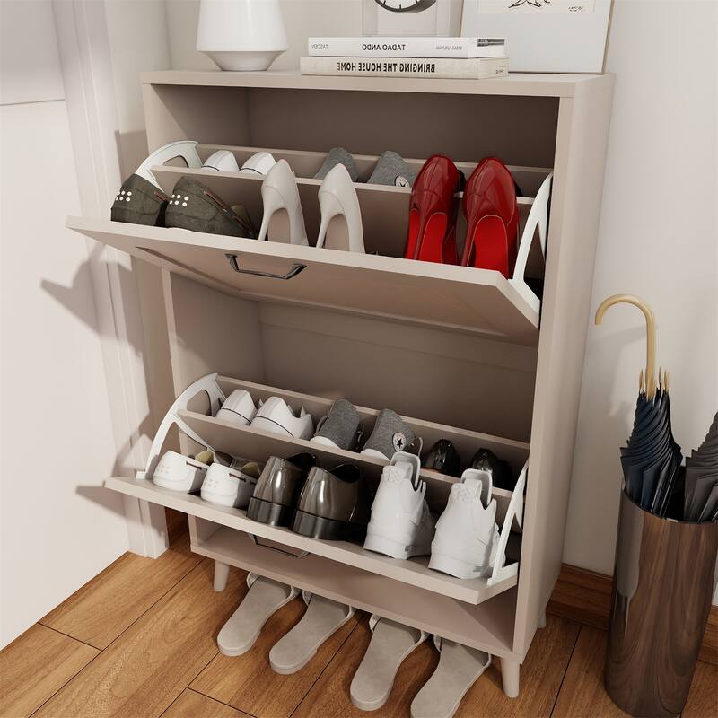 2 Tier Shoe Rack,Shoe Storage Organizer,Up to 12 Pairs