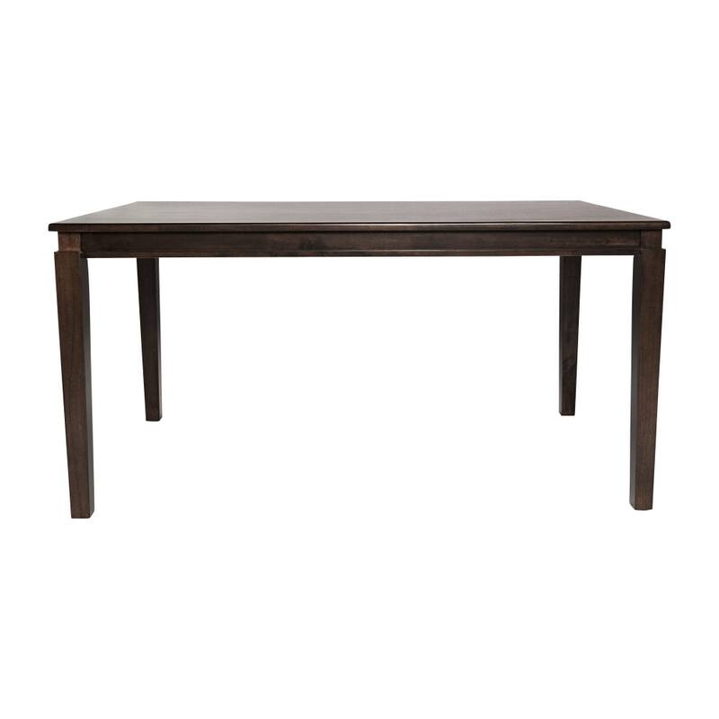 Classic Wood Dining Table with Offset Tapered Legs