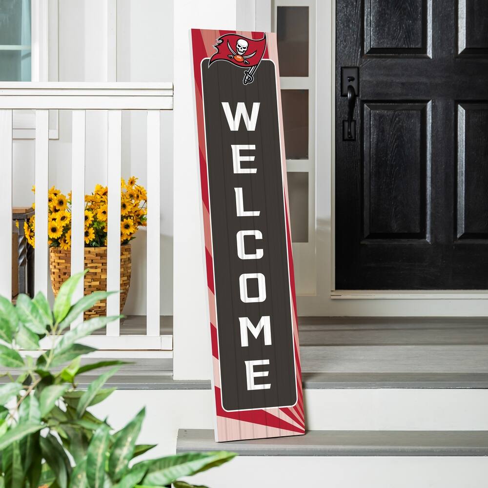 47" Porch Leaner Welcome Wall Sign, Tampa Bay Buccaneers