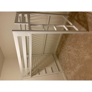 Taylor & Olive Browning White Metal Twin Size Loft Bed