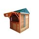 preview thumbnail 5 of 13, Outdoor Wooden Playhouse for Kids with 4-in-1 Games Garden Fun Playhouse with Solid Wood Construction - 61.4" L x 46" W x 64" H