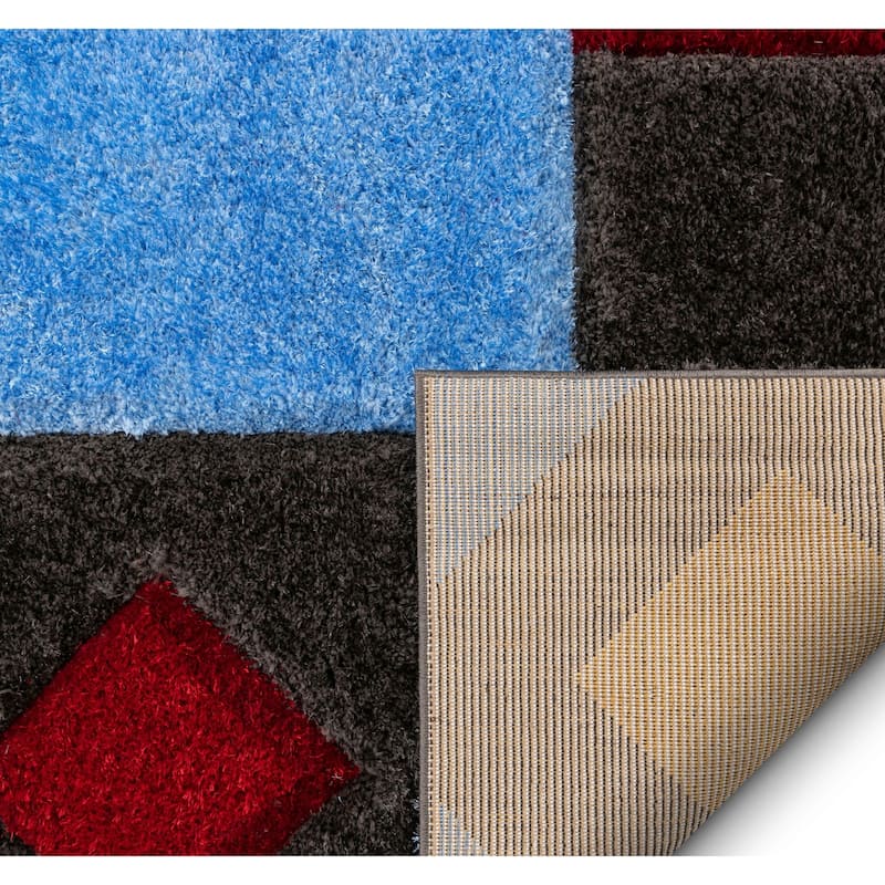 Well Woven San Francisco Teahupo Geometric Shag Area Rug