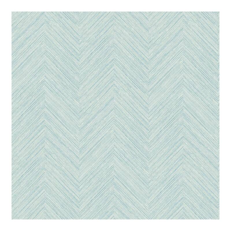 Chesapeake Caladesi Teal Faux Linen Wallpaper - 20.5 x 396 x 0.025