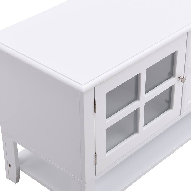 TV Stand for TVs up to 60", Entertainment Center with Multifunctional Storage Space