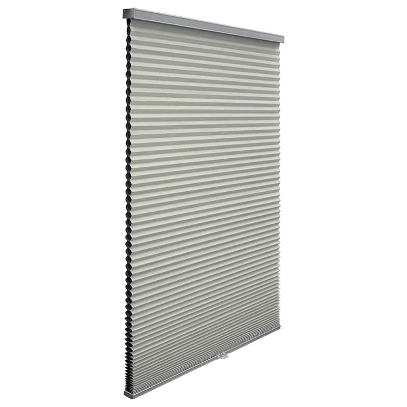 BlindsAvenue Custom 3/4" Pleat, Cordless Cellular Shades, Color Cloud, Blackout Fabric