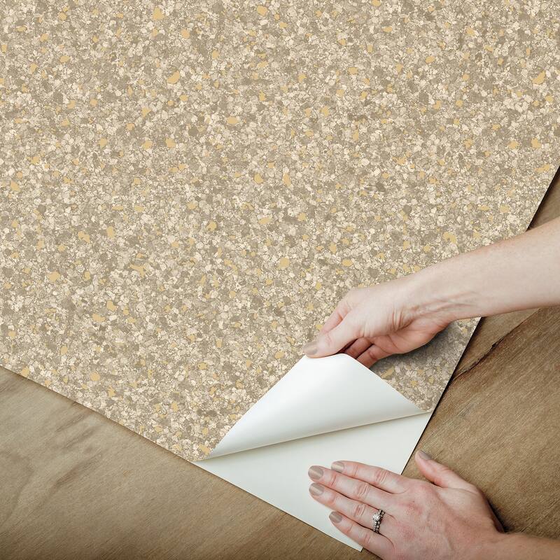 Monumental Beige Peel and Stick Wallpaper