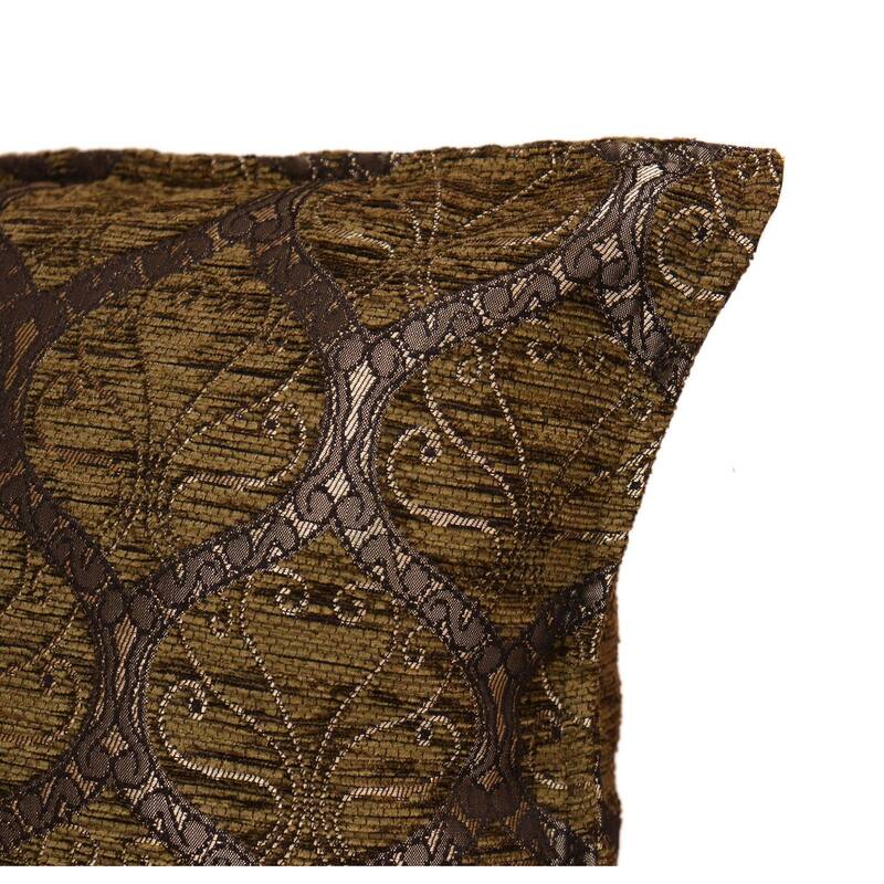Trellis Myrtus Chenille Decorative Contemporary Turkish Pillow