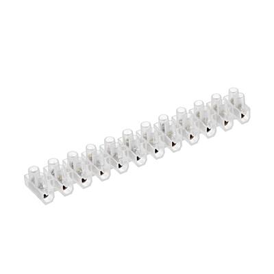 5A 12 Position Double Row Terminal Block Barrier Cable Connector Type U,2pcs - White - 5A,TYPE U,2PCS