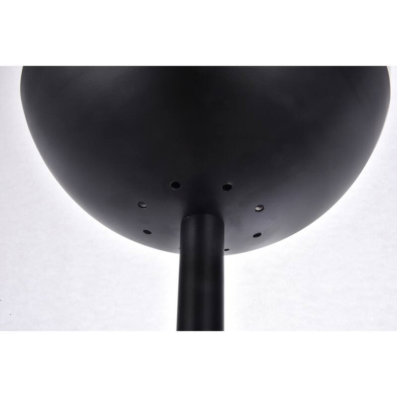 1 Light Floor Lamp with 11 inch Clear Glass