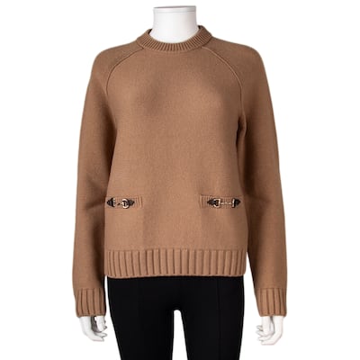 Gucci Wool and Cashmere Top with Horsebit