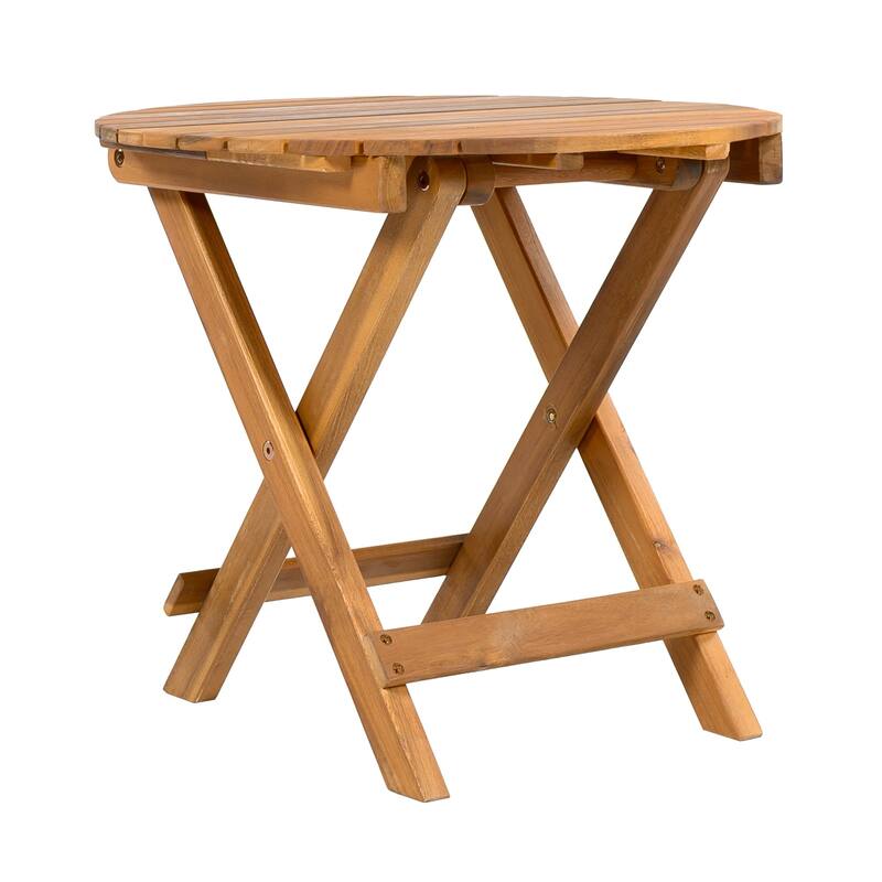 Christopher Knight Home Acacia Patio Foldable Side Table