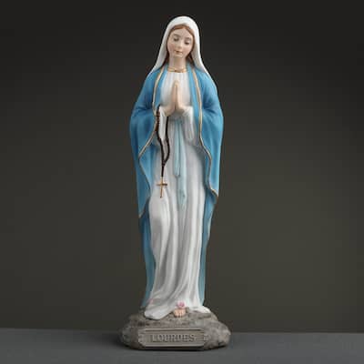 6.1 inches Height Polyresin Our Lady of Lourdes Multicolor Finish Figurine