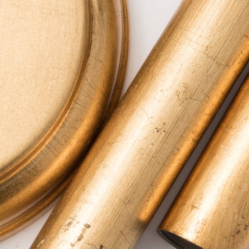 Bella 4 Light Antique Gold Ceiling Mount - 18"W x 12"H