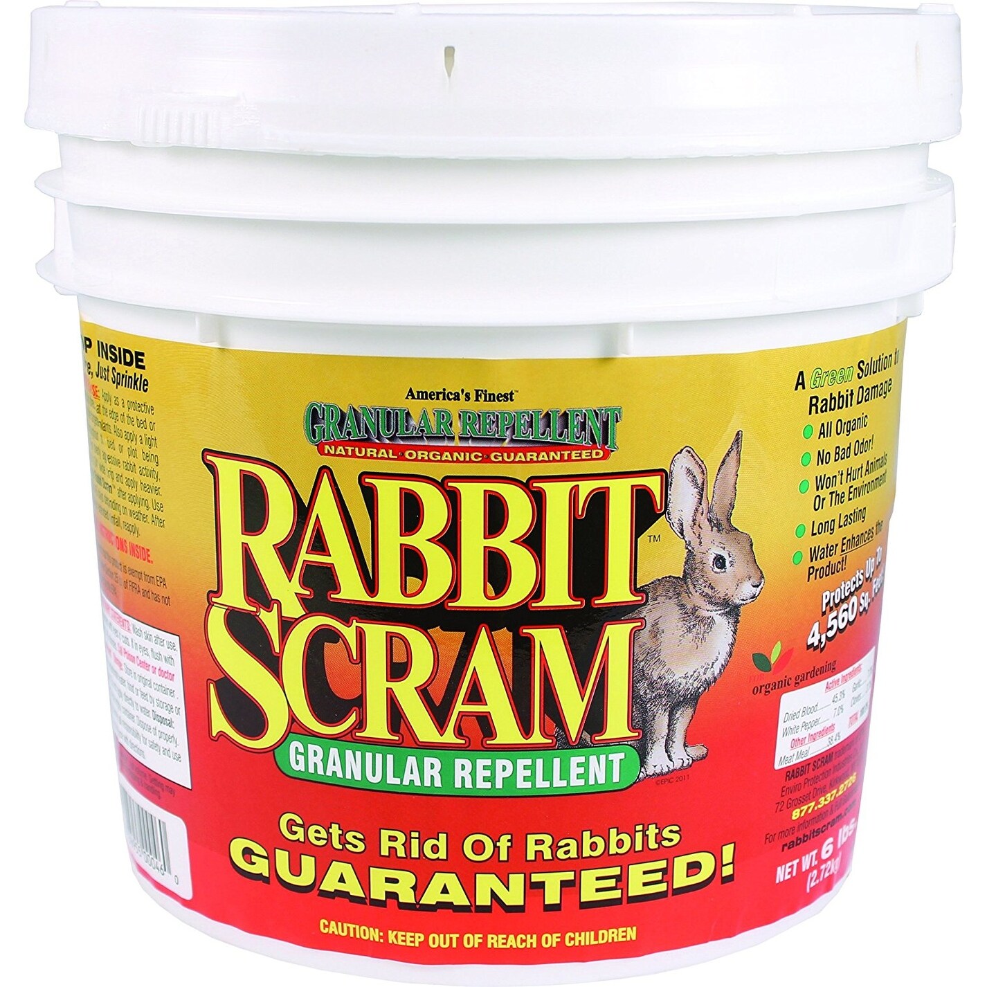Shop Epic 11006 Rabbit Scram Organic Granular Repellent 6 Lb 6