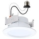 preview thumbnail 1 of 4, 6.5/8/9.3W LED Downlight Retrofit 27K/30K/35K/40K/50K CCT 4 Inch Regressed Wafer Round Matte White