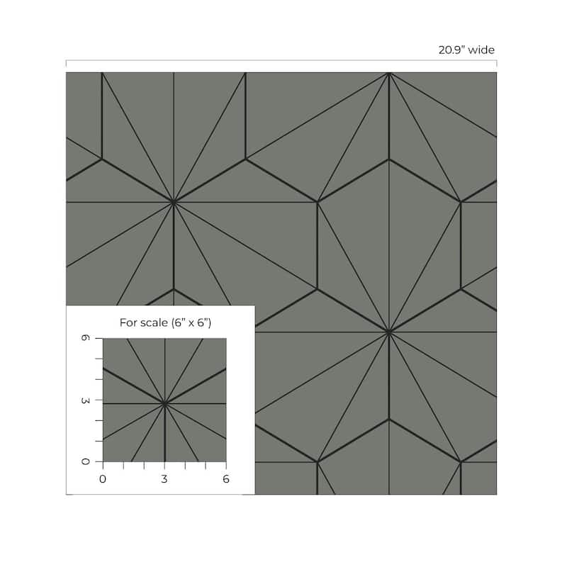 Seabrook Designs Hedron Geometric Non-Woven Unpasted Wallpaper