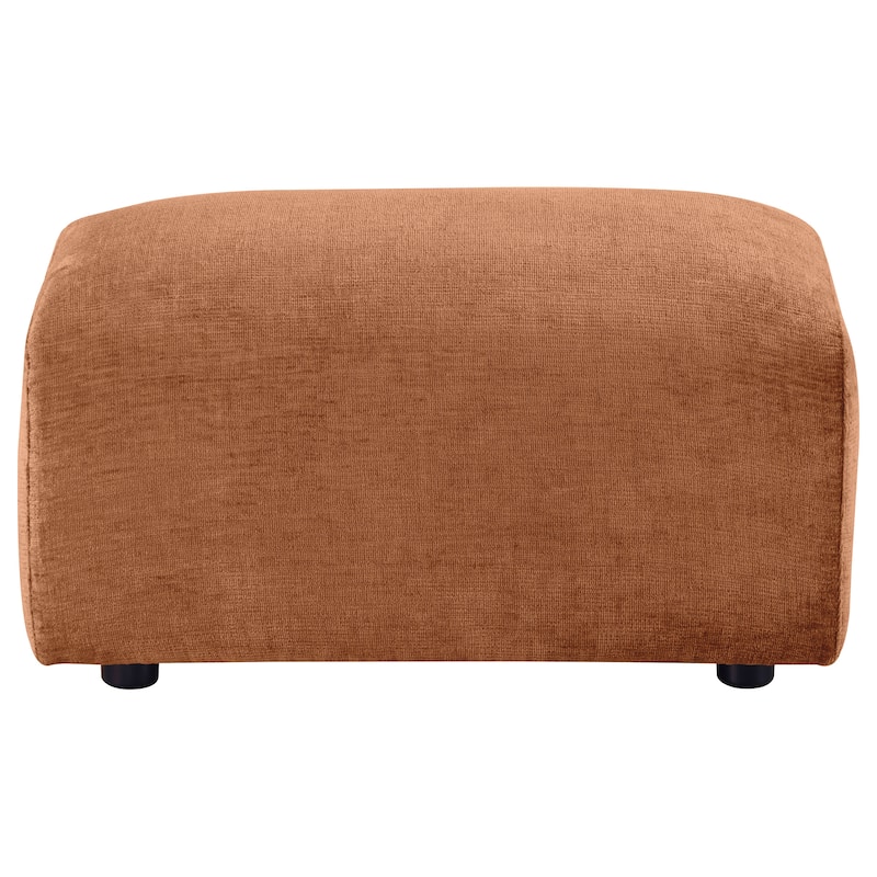 Burnett Chenille Upholstered Ottoman