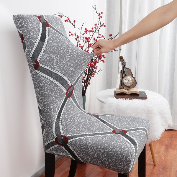 Shop Stretch Washable Short Dining Room Chair Protector Cover