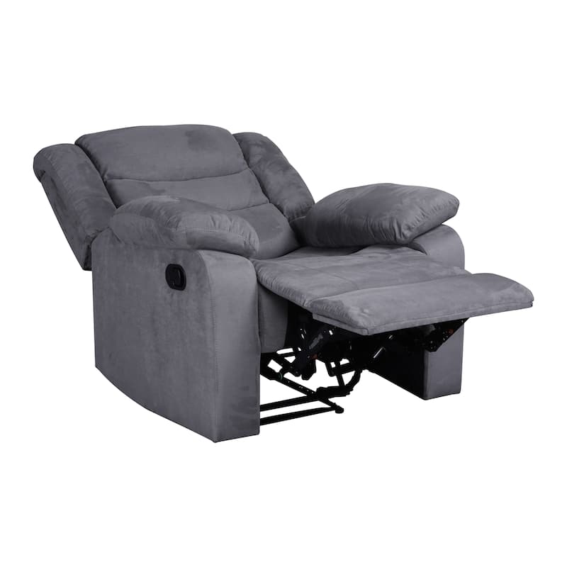 Modern 3-Piece Manual Reclining Living Room Sofa Set with Dropdown Table and Console