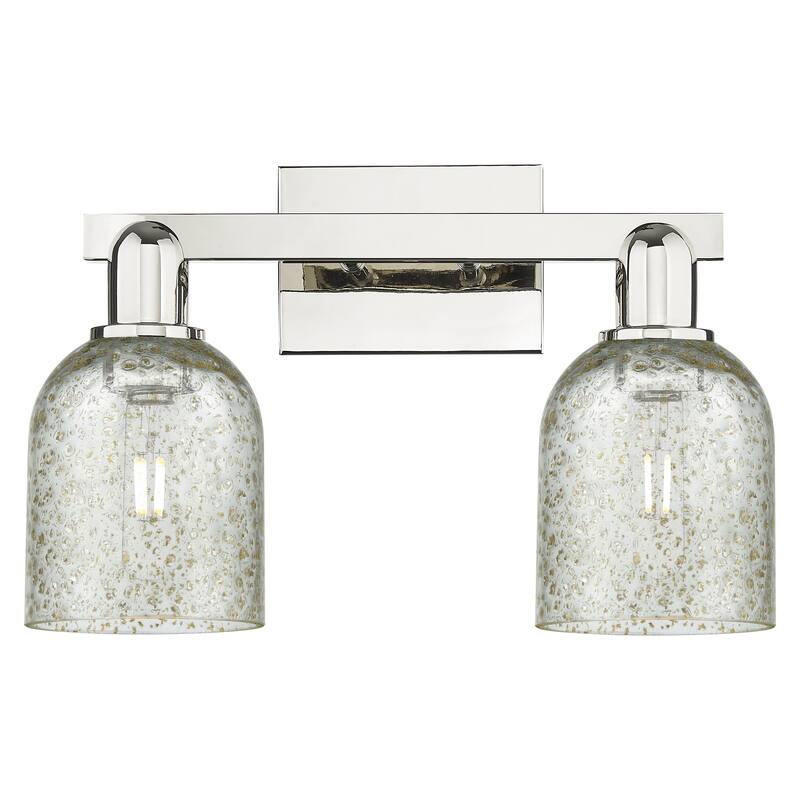 Innovations Lighting Endless Possibilities Arcadia - Caledonia - 2 Light 16" Bath Vanity Light - Polished Nickel/Mica