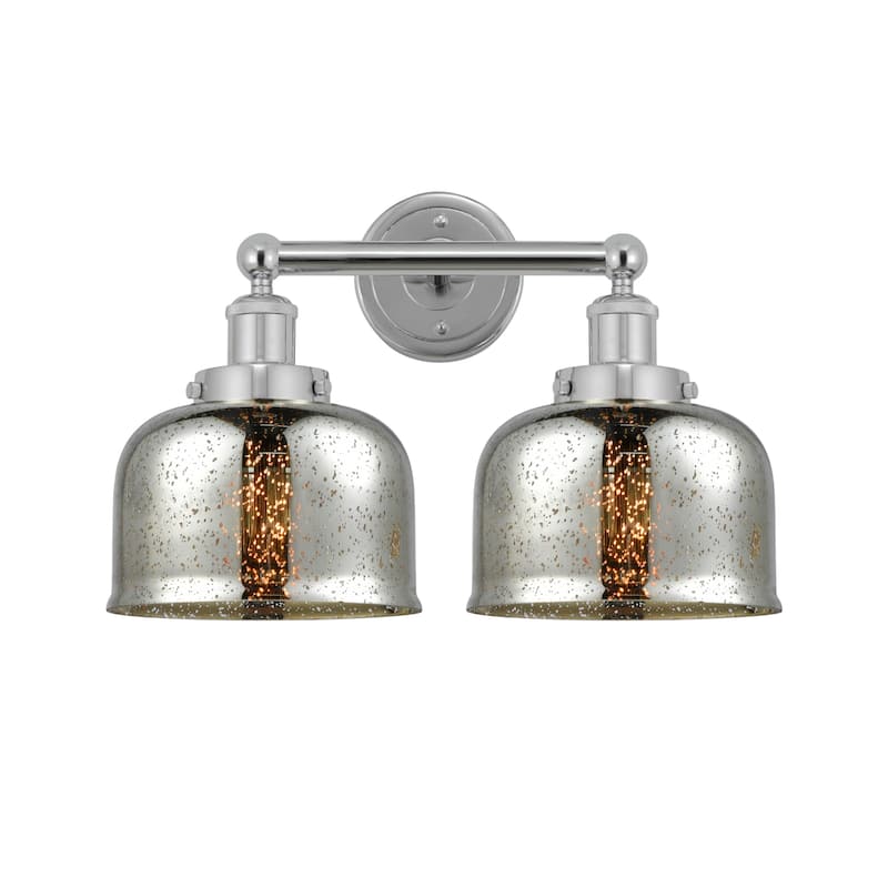 Innovations Lighting 616-2W-10-16-L Bell Vanity Bell 2 Light 16" Wide - Polished Chrome / Mercury